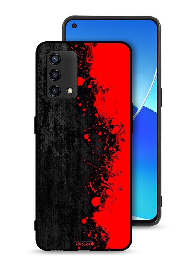 Tolwak Oppo Reno6 Lite Protective Case Cover Paint Abstract Pattern - Image 1