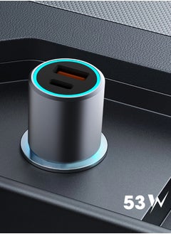 blupebble NaviPower 53W Fast Car Charger with 2 Ports Car Phone Fast Charging Plug with 1 PD and 1 QC 3.0 Port Compatible with iPhone 14 Pro Max/14 Pro/13 Pro/iPad Pro/MacBook  - Image 4