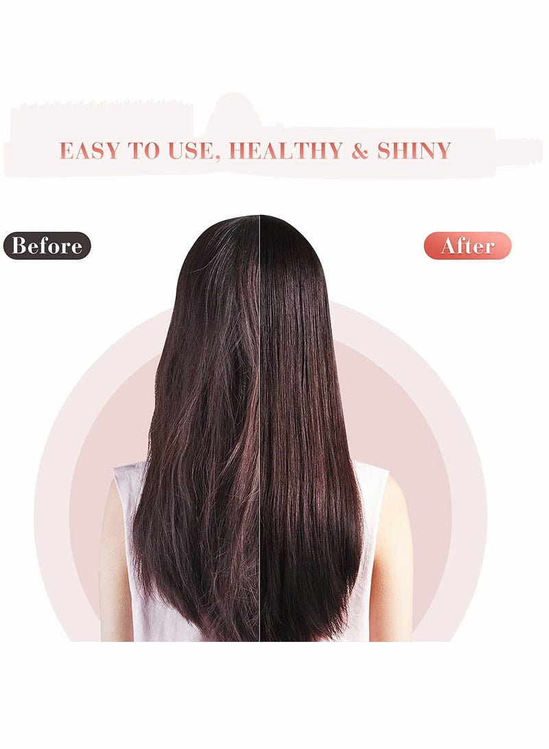 Zikra Hair Straightener Brush, Foldable Hair Straightener & Hair Curler with Built-in Comb, 3 Temp Settings, 2-in-1 Hair Straightener Brush for Hair Salon Results, Perfect for Travel(Black) - Image 4