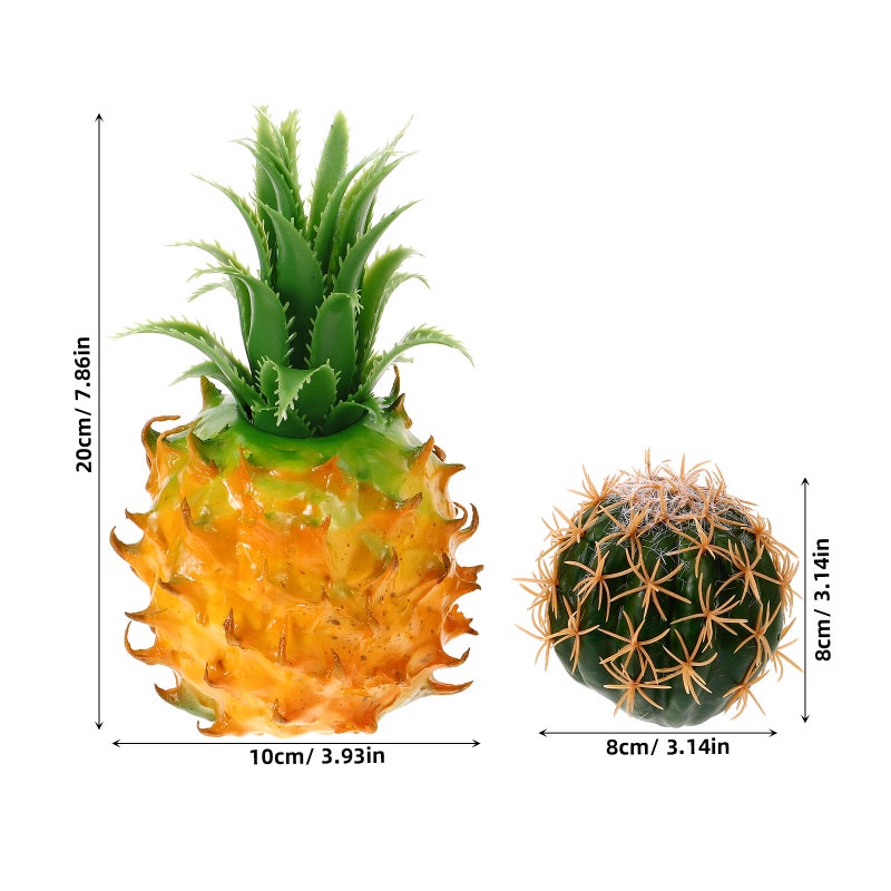 2pcs Car Antenna Topper Auto Antenna Topper Pineapple Shape Auto Mirror Dangler Supply - Image 3