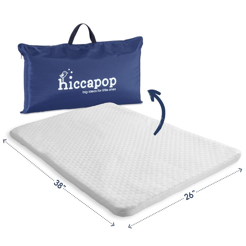 hiccapop Pack and Play Mattress Pad 38x26x15 Playard Pad Portable Crib Mattress 15 Thick - Image 1