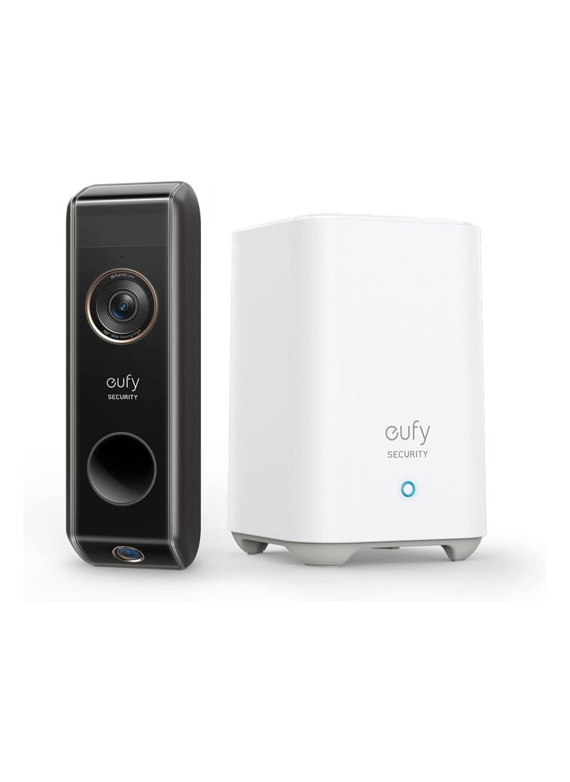 eufy eufy Security Video Doorbell Dual Camera (Battery-Powered) with Homebase, Dual Motion Detection, Package Detection, 2K HD, No Monthly Fee, 16GB Local Storage  - Image 1