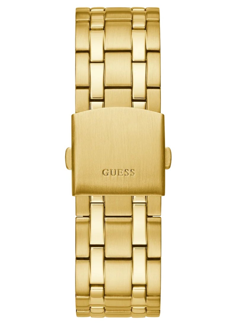 GUESS ساعة كونتيننتال للرجال باللون الذهبي من الستانلس ستيل GW0260G2  - Image 3