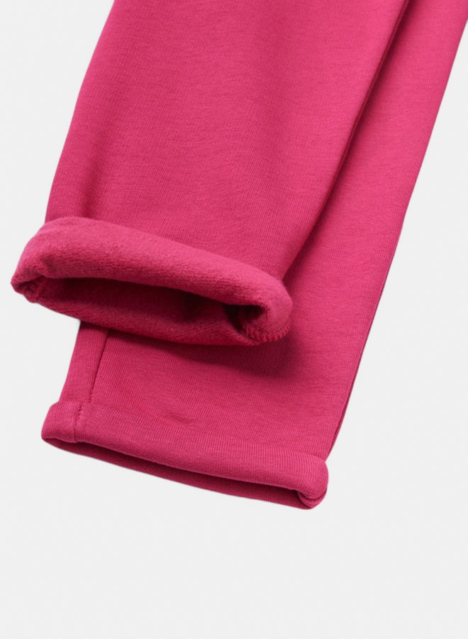 بينيتون بنطلون بنات مزموم الأعلى من قطنة دافئة - Image 2