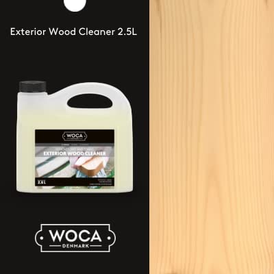 WOCA Denmark (2.5 Liter) Exterior Wood Cleaner For Decks, Siding and Furniture - Removes Dirt and Green Growth - Image 2