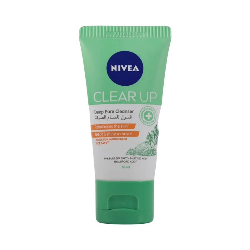 Nivea Clear Up Deep Pore Cleanser For Visible Skin Improvement- 50ml - Image 1
