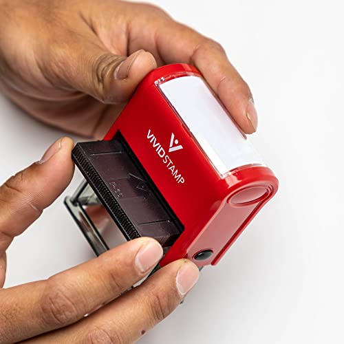 Vivid Stamp DECLINED Self Inking Rubber Stamp (Red Ink) - Medium - Image 2