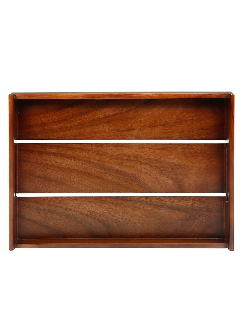 RF REINVENTION FACTORY Teak Wood Serving Tray by Reinvention Factory for Serving at Home and Kitchen Brown Colour10 x 14 x 2 inch  - Image 5