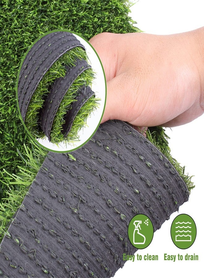 Kesfey 12 x 36 Inch Easter Artificial Grass Table Runners Washable Green Synthetic Home Decor Faux Table Runner Trimmable Green Artificial Tabletop Supplies For Golf Themed Party Dining Decorations - Image 5