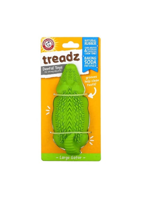 Treadz Dental Toys For Strong Chewers Large Gator 1 Toy