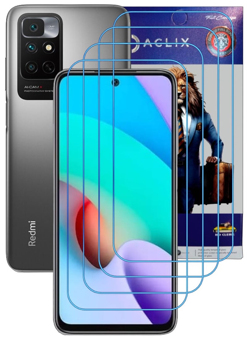 ACLIX 4 Pieces Antistatic ESD Dustproof Premium Quality High Definition Clear Tempered Glass Screen Protector Designed For Xiaomi Redmi Note 11 4G - Image 1