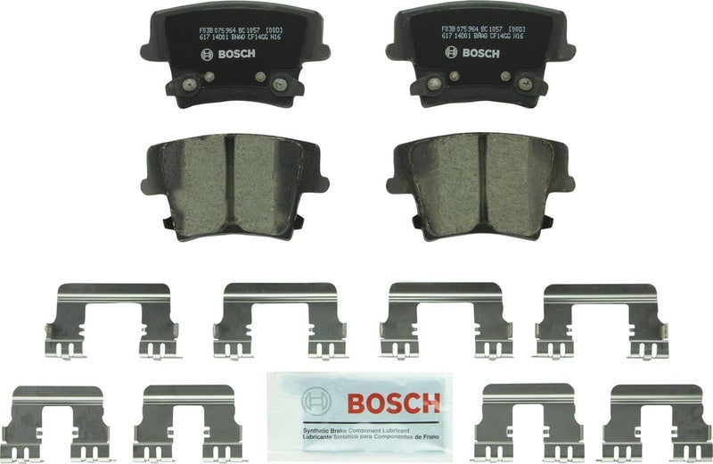 BOSCH BC1057 QuietCast Premium Ceramic Disc Brake Pad Set - Rear for Select Chrysler and Dodge Models - Image 1