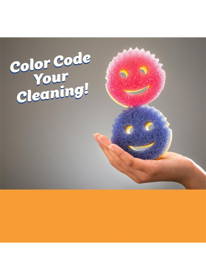 HOMESTAR 3 Pcs Cleaning Sponge, Scratch-Free Multipurpose Dish Sponge, BPA Free, Made with Polymer Foam, Stain and Odor Resistant - Image 2