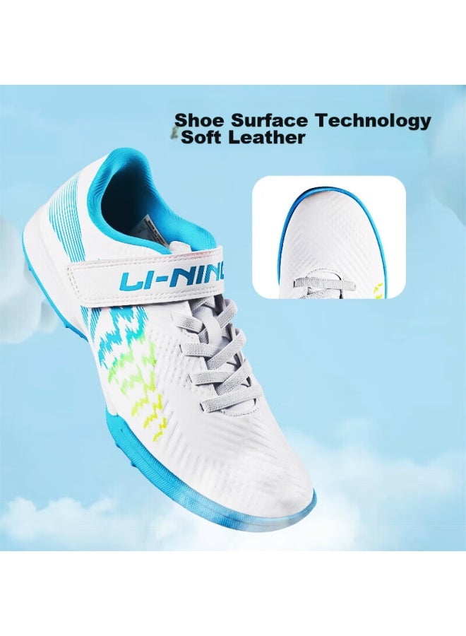 Li-Ning Li-ning Soccer Cleats For Children, Molded Studs, Elementary School Students, Older Kids, Professional Training And Competition Shoes, Laceless, Non-slip Cleats, Size 34 - Image 3