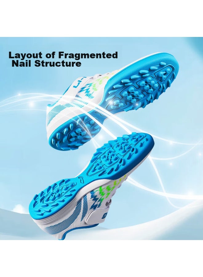 Li-Ning Li-ning Soccer Cleats For Children, Molded Studs, Elementary School Students, Older Kids, Professional Training And Competition Shoes, Laceless, Non-slip Cleats, Size 34 - Image 2