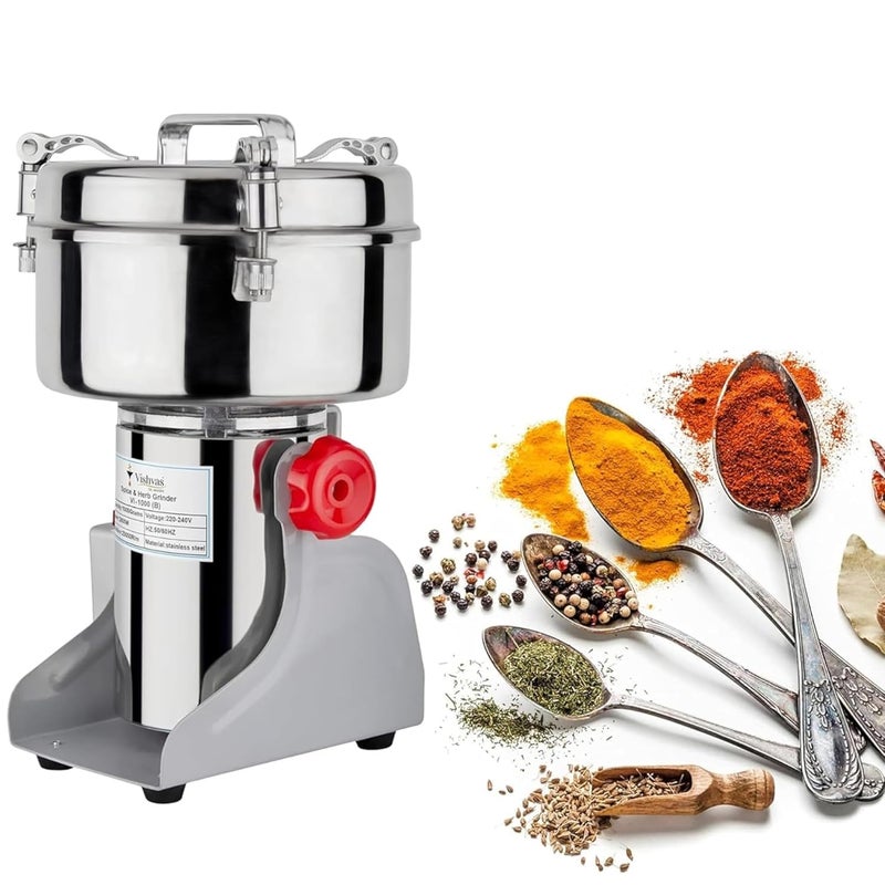 Vivatra Vishvas Spice Masala Grinder Machine 1kg with Fast and Efficient Grinding for Spices Herbs and Dry Fruits 1 KG B Stainless Steel  - Image 1