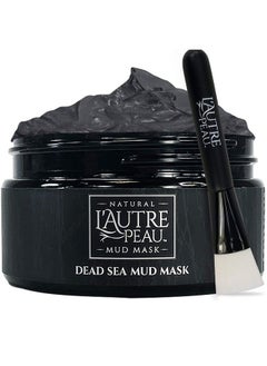 L’Autre Peau Dead Sea Mud Mask For Face & Body Facial Cleansing Clay Pore Reducer For Acne Blackheads & Oily Skin. Natural Skincare For Women & Men. Tighten Skin & Restore Healthy Complexion 10.1 Oz