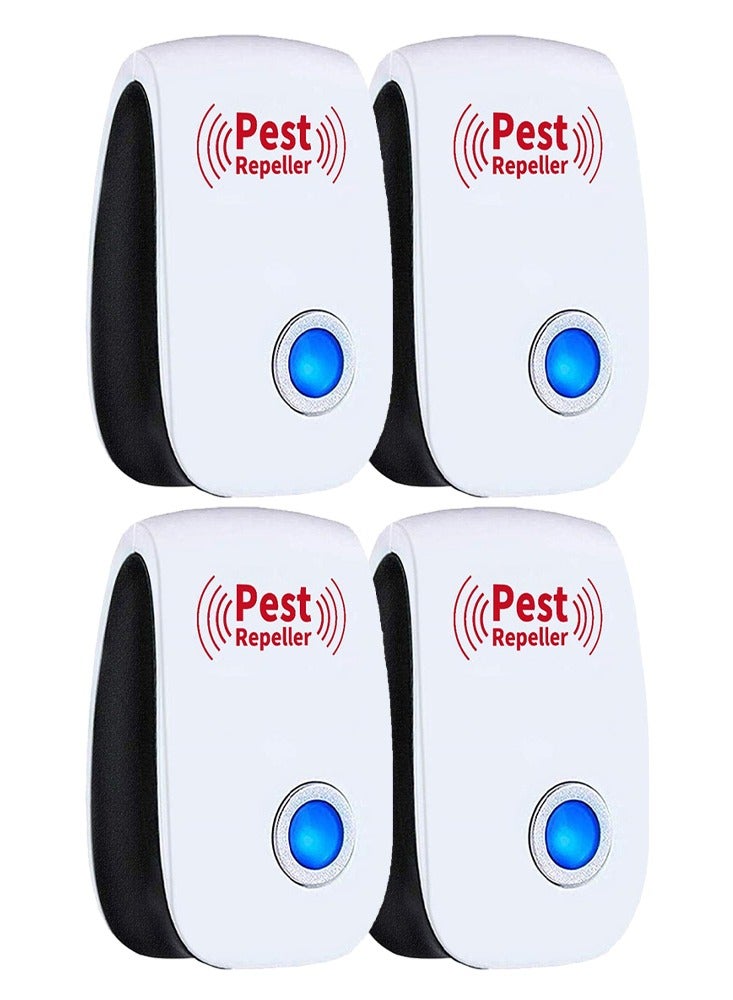 MARGOUN 4 Pack Of Ultrasonic Pest Repeller Plug in Insects Electronic Pest Repellent Rodent Repellent Indoor Pest Control for Home Kitchen Office - Image 1