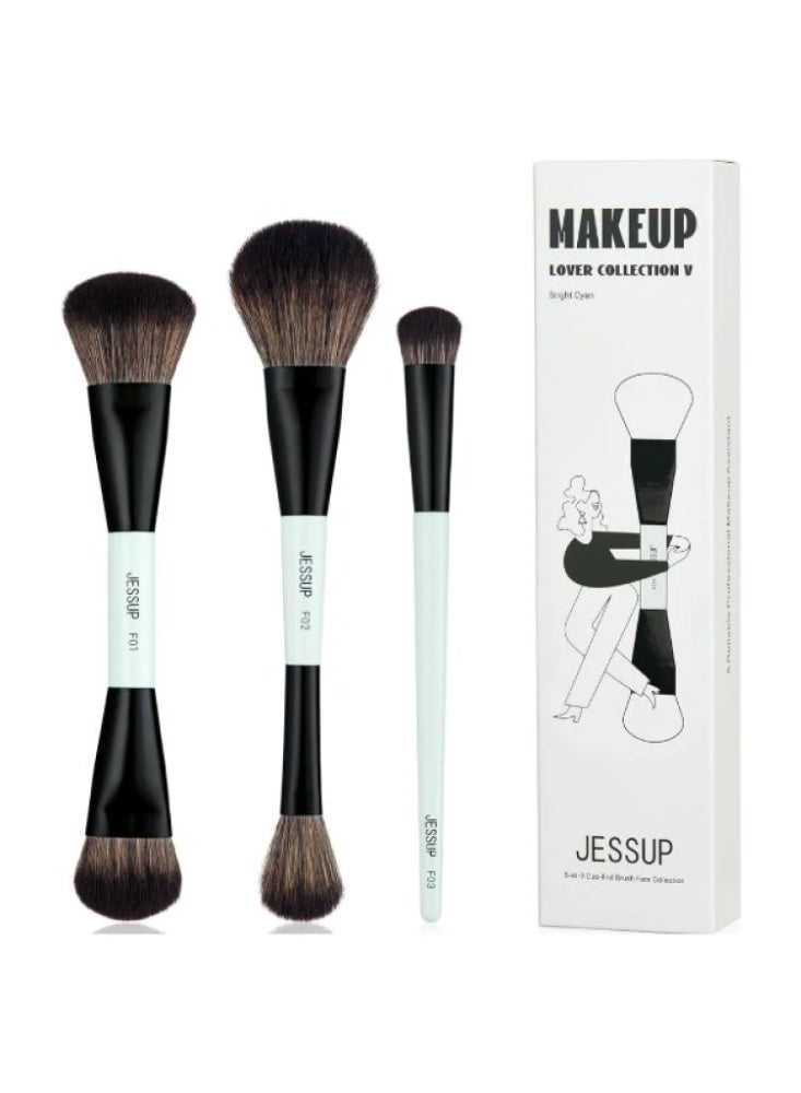 Face Makeup Brush Set - 3 Pieces