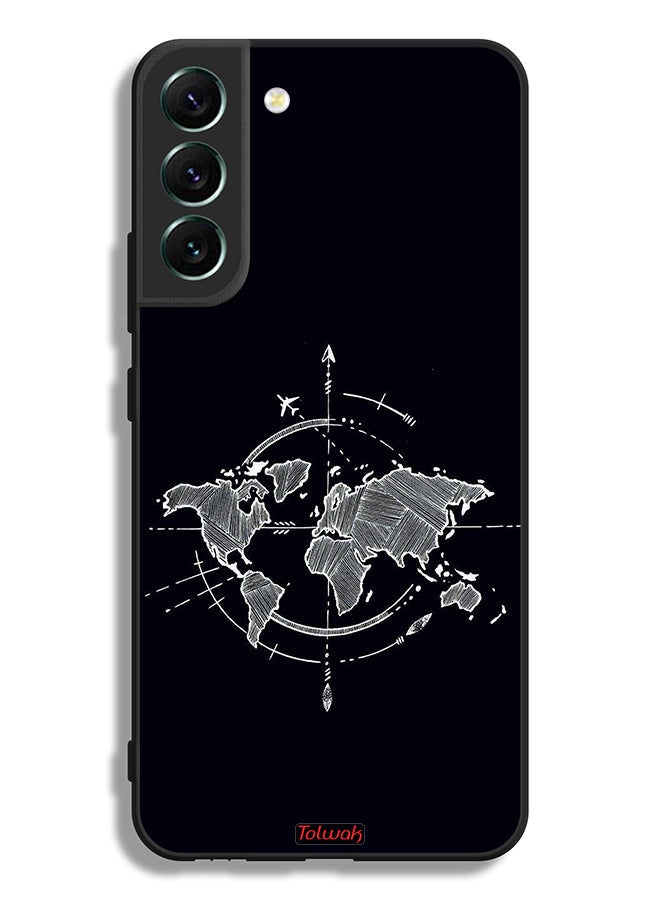Tolwak غطاء واقي لهاتف سامسونج جالاكسي S22 5G بفن البوصلة - Image 3