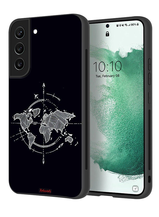 Tolwak غطاء واقي لهاتف سامسونج جالاكسي S22 5G بفن البوصلة - Image 1