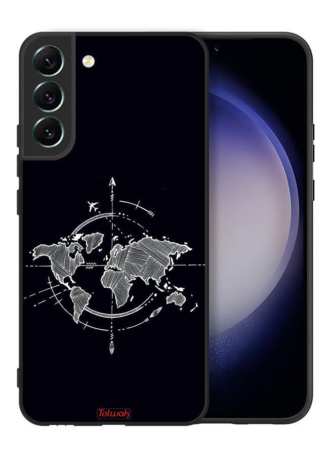 Tolwak غطاء واقي لهاتف سامسونج جالاكسي S22 5G بفن البوصلة - Image 2