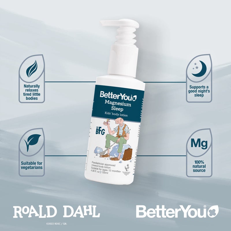 BetterYou Magnesium Sleep Body Lotion - Relaxing Kids Body Lotion - Magnesium Cream WIth Lavender And Chamomile - For Children One And Up - 4.56 oz - Image 3