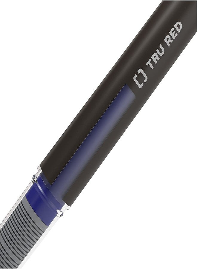 TRU RED TR57325 Rollerball Pens, Fine Point, Blue, Dozen/Pack - Image 5