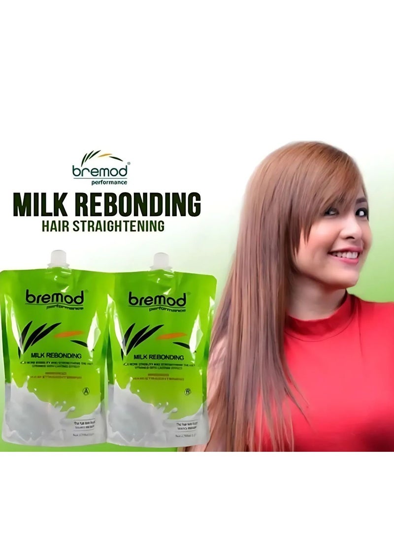 بريمود مجموعة حليب بريمود لإعادة بناء الشعر (A + B) لفرد الشعر وتحييده بتأثير يدوم طويلا 1250 مل - Image 2