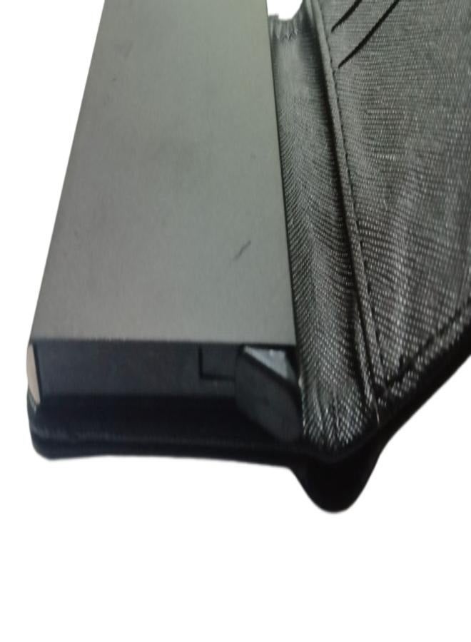 حافظة كروت رفيعة مزودة بنظام حجب تقنية تحديد الهوية بموجات الراديو ، مصنوعة من الجلد والالومنيوم حاملة البطاقات الائتمانية والتجارية للرجال والنساء  جلد ألومنيوم - Image 2