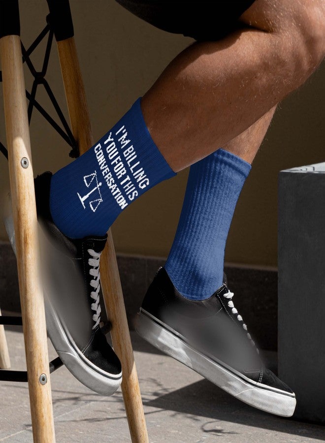 SSQBZU I’m Billing You for This Conversation-Lawyer Socks Gifts for Lawyers, Law School Students, Legal Colleagues, Family or Friends-Funny Lawyer Gifts for Birthday, Christmas, Graduation, etc.(282) - Image 3
