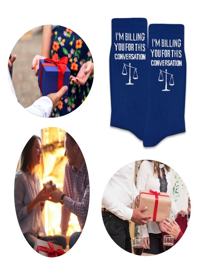 SSQBZU I’m Billing You for This Conversation-Lawyer Socks Gifts for Lawyers, Law School Students, Legal Colleagues, Family or Friends-Funny Lawyer Gifts for Birthday, Christmas, Graduation, etc.(282) - Image 5