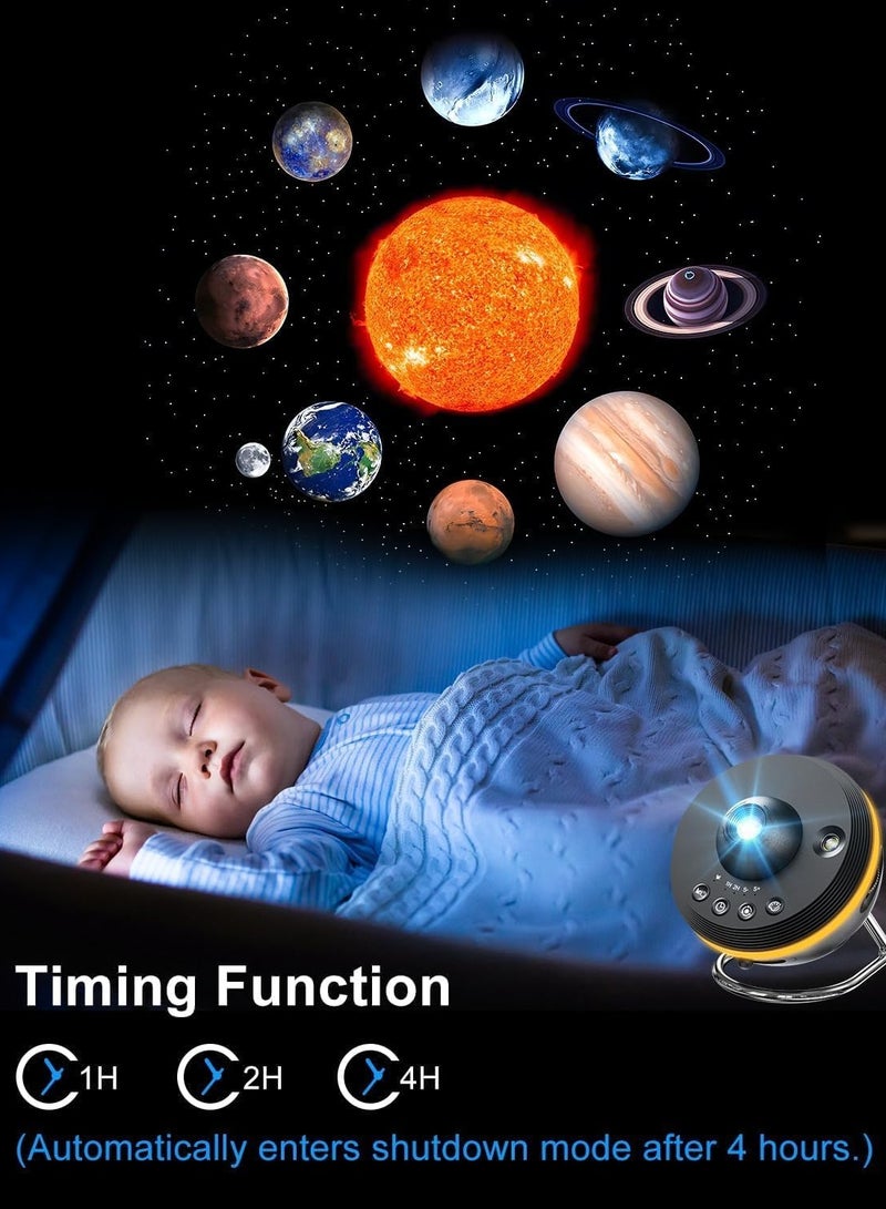 JAJEEK Galaxy Projector for Bedroom – 12-in-1 Star Projector Galaxy Light, HD Nebula Night Light, Planetarium Projector with Timer, LED Space Galaxy Lamp for Adults, Kids, and Children - Image 3