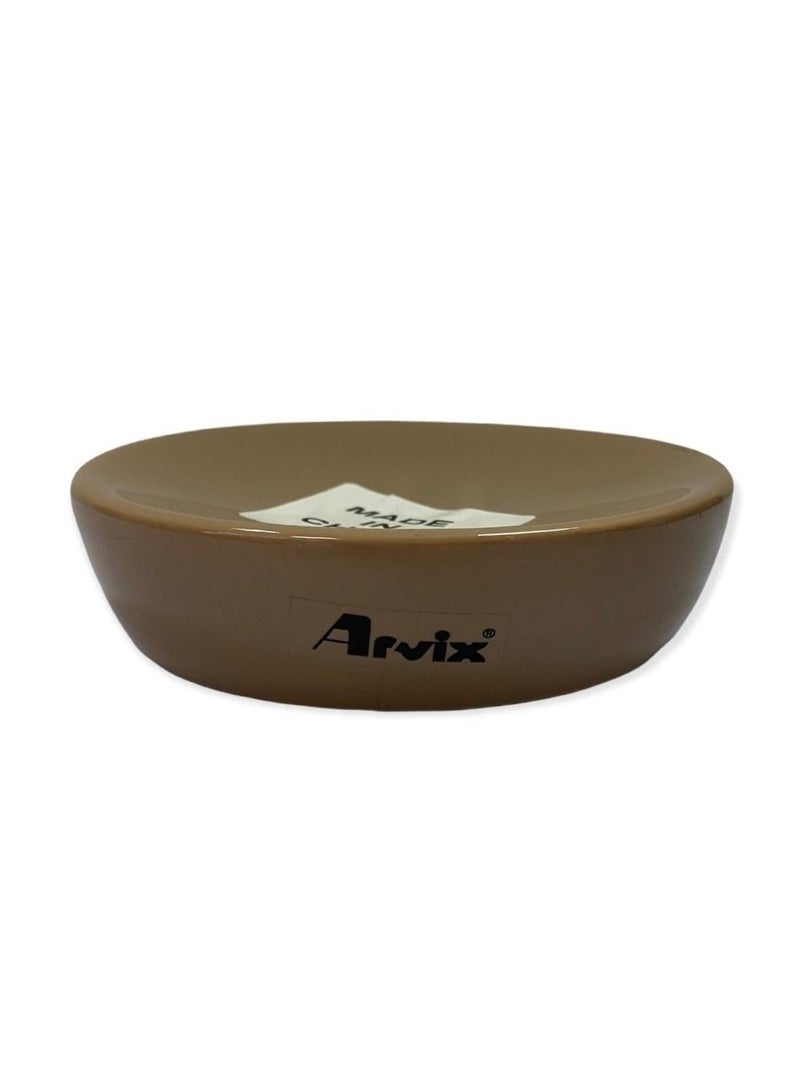 ARVIX Arv-2410 Ceramic Soap Dish Soap Dish  Soap Saver  Easy Cleaning  Dry  Stop Mushy Soap Soap Holder - Image 1