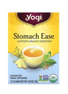 Yogi Tea Stomach Ease Caffeine Free 16 Tea Bags 1.02 oz (29 g)  - Image 1