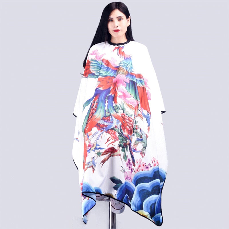 1Pc Chinoiserie Adults Salon Apron Barber Shawl Hair Cutting Cape Colorful Printing Hairdressing Cape Hair Salon Barber Shop Supplies - Image 4