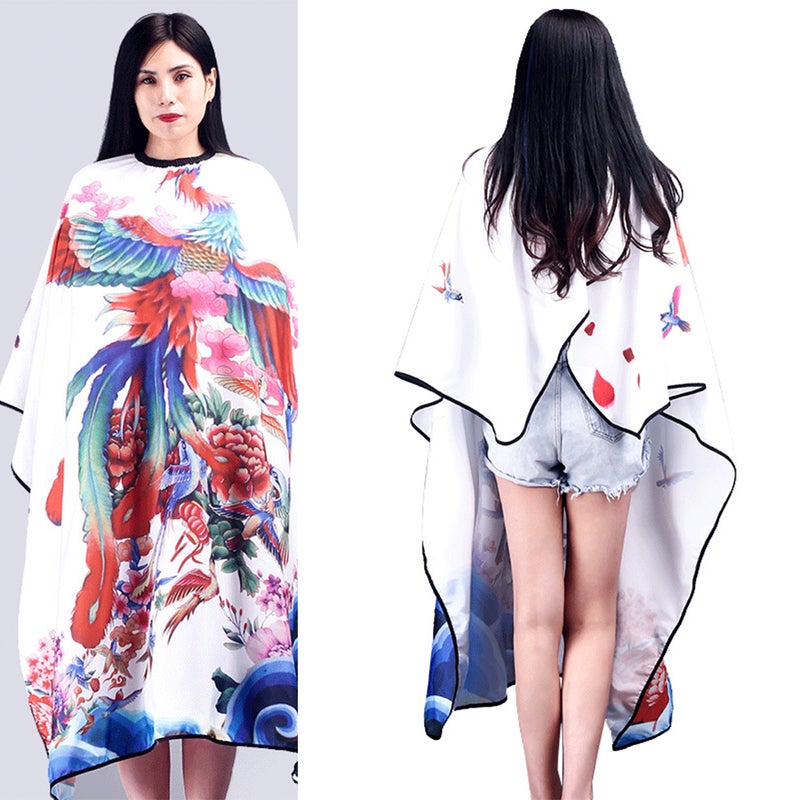 1Pc Chinoiserie Adults Salon Apron Barber Shawl Hair Cutting Cape Colorful Printing Hairdressing Cape Hair Salon Barber Shop Supplies - Image 2