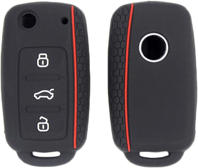 Berfea Silicone Key Fob Cover for Volkswagen - Image 5