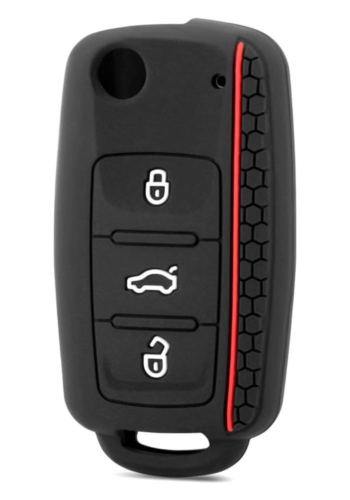Berfea Silicone Key Fob Cover for Volkswagen - Image 1