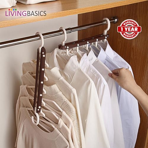 LivingBasics 5 in 1 Magic Hanger for Wardrobe (Set of 2) - Image 5