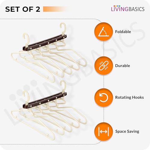 LivingBasics 5 in 1 Magic Hanger for Wardrobe (Set of 2) - Image 4