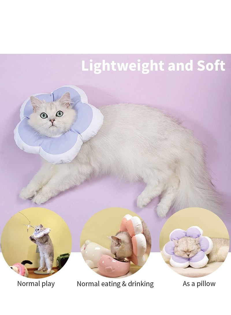 Generic Cat Cone Collar Waterproof and Soft Cone Collars for Cat Wound Healing Protective Cone After Surgery Elizabethan Collars for Kitten Pets  - Image 2