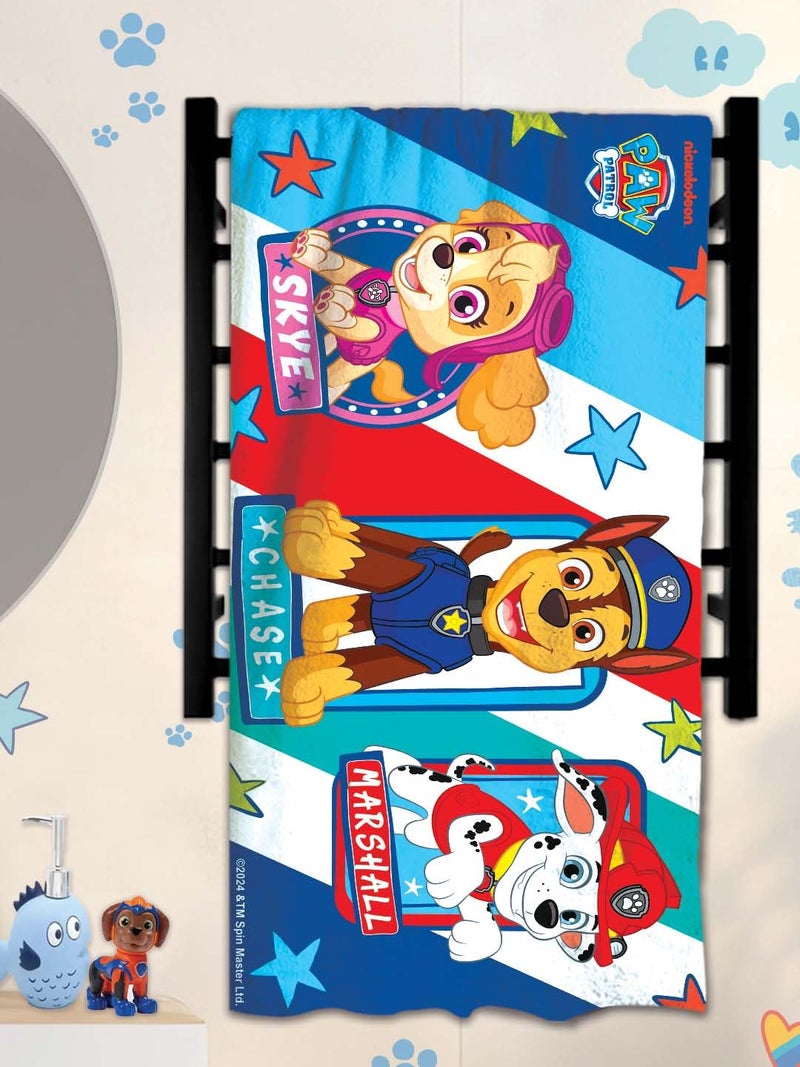 Athom Living Paw Patrol Character Printed Kids Cotton Bath Towel, 350GSM, Attractive Towel for Kids for Their Bath time/Beach time. - Image 3