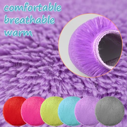 AMHSCOCA 6 Pcs Kids Carpet Circle Seats 16" Kids Round Soft Warm Floor Rug Mat for Classroom, Home School Story Time, Group Activity Educational Learning Playing Areas (6) - Image 2