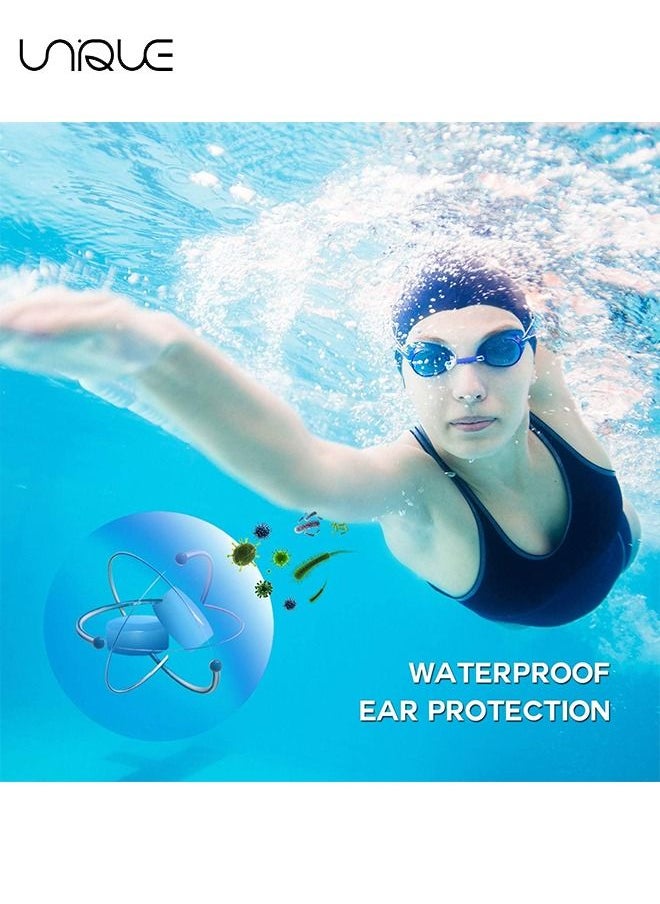 Unique - 6Pcs Sleep Earplugs, Silicone Earplugs, Sleep Earplugs with High Decibel Noise Protection Waterproof Earplugs for Sleep Learning Swimming and Cancelling Noise - Image 1
