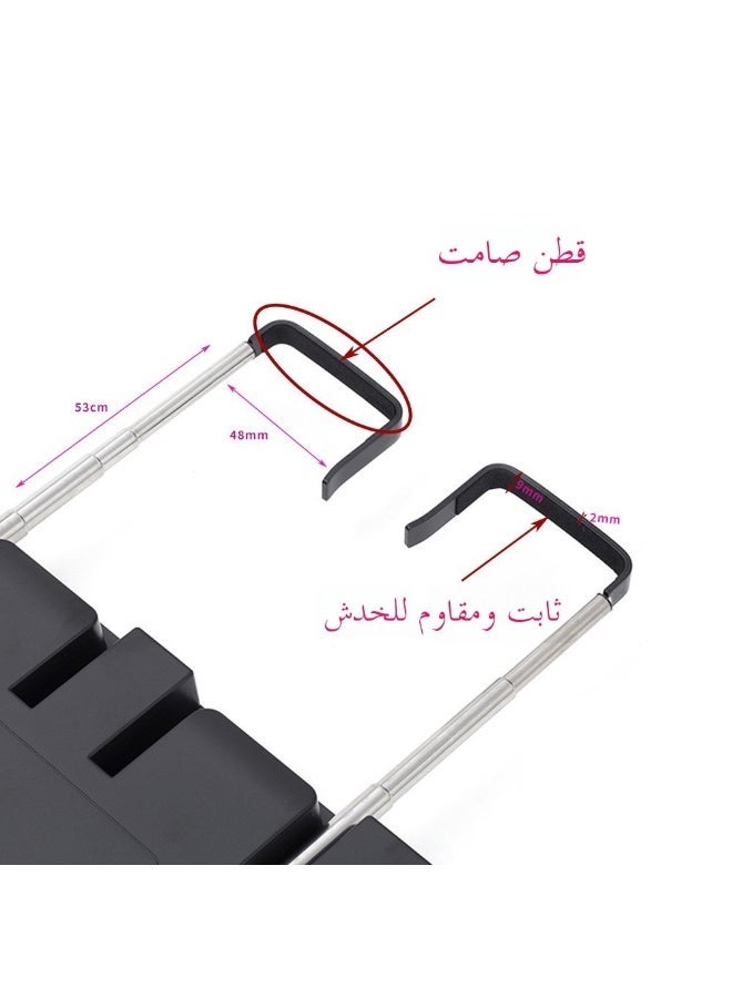 Retractable Adjustable Hanging Led Makeup Folding Three-Sided Mirror Three-Fold Mirror Rear View Barber Mirror - Image 4