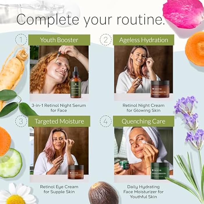 Tree To Tub Anti Aging Retinol, Vitamin C, Hyaluronic Acid Serum for Face & Wrinkles - Hydrating Facial Serum for Dry & Sensitive Skin, Night Serum for Women & Men w/Vitamin A, E, Glycolic Acid - Image 4