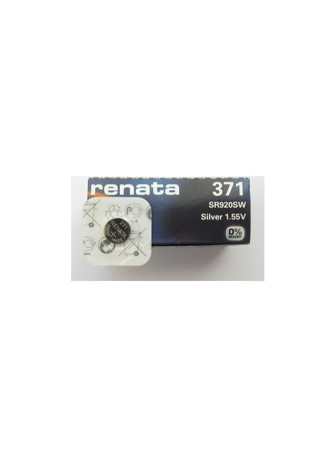Renata 5 Pieces Renata Watch Batteries 371/ SR920SW  Swiss Made Silver 1.55 V - Image 3