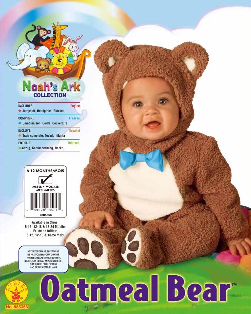 Rubies Oatmeal Bear Costume for Babies, Unisex 18-24 Months - Image 2