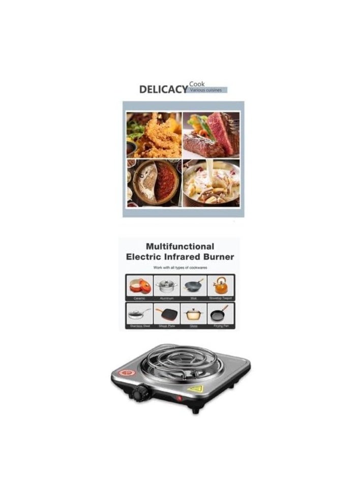 Sokany Stainless Steel Stove Heater, 1000 Watt, SK-5114